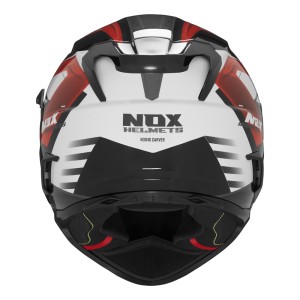 NOX KASK INTEGRALNY FULL FACE N304S CARVER CZARNY/BIAŁY/CZERWONY XL