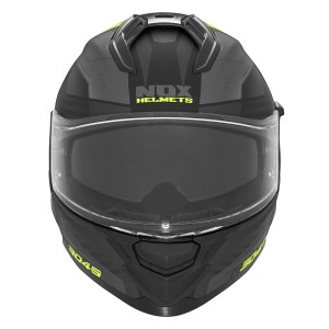 NOX Kask Integralny N304S Carver Czarny/Żółty Fluor XL