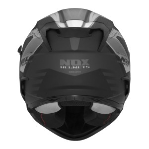 NOX KASK INTEGRALNY (FULL FACE) Z BLENDĄ N304S CARVER KOLOR CZARNY/TYTANOWY MAT ROZMIAR XL