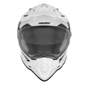 NOX KASK OFFROAD / TRAIL DUOSPORT (DUAL) N312 SOLID Z SZYBKĄ I BLENDĄ KOLOR BIAŁY POŁYSK ROZMIAR XS