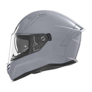 NOX KASK INTEGRALNY (FULL FACE) Z BLENDĄ N401 SOLID KOLOR SZARY POŁYSK ROZMIAR L