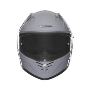 NOX KASK INTEGRALNY (FULL FACE) Z BLENDĄ N401 SOLID KOLOR SZARY POŁYSK ROZMIAR XL