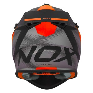 NOX PROMOCJA KASK CROSS / OFFROAD N633 FUSION KOLOR CZARNY MAT/POMARAŃCZOWY ROZMIAR L (ZAPIĘCIE MIKROMETRYCZNE)