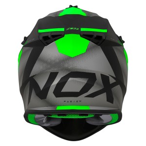 NOX PROMOCJA KASK CROSS / OFFROAD N633 FUSION KOLOR CZARNY MAT/ZIELONY ROZMIAR L (ZAPIĘCIE MIKROMETRYCZNE)