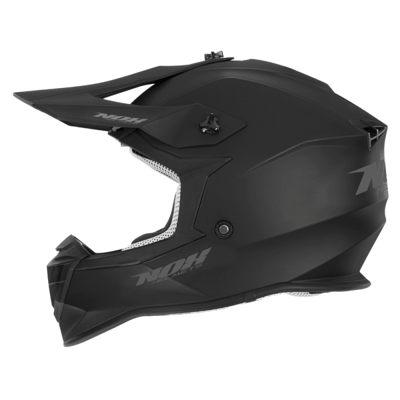 Kask cross NOX PROMOCJA czarny mat XXL - zapięcie mikrometryczne