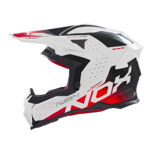 NOX KASK OFF ROAD / CROSS N634 GRADIENT KOLOR BIAŁY/CZERWONY ROZMIAR XL