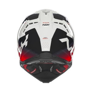 NOX KASK OFF ROAD / CROSS N634 GRADIENT KOLOR BIAŁY/CZERWONY ROZMIAR XL