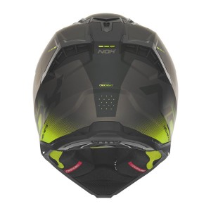 NOX KASK OFF ROAD / CROSS N634 GRADIENT KOLOR CZARNY MAT/ŻÓŁTY NEON ROZMIAR XL