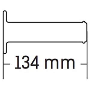 Manetki DOMINO (Gripy) Road Honda Style 22+25mm, 134mm Czarne