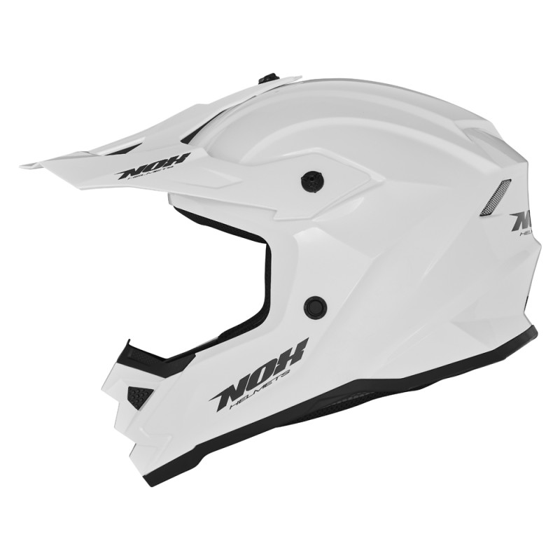 NOX KASK CROSS / OFFROAD N761 SOLID KID / JUNIOR BIAŁY POŁYSK ROZMIAR XL