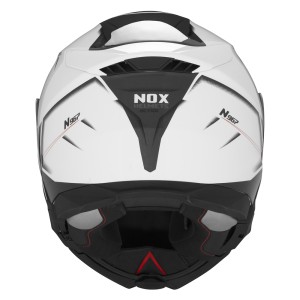 NOX KASK SZCZĘKOWY BIAŁY/CZERWONY ROZMIAR XL - Kup Teraz!