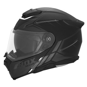NOX KASK SZCZĘKOWY (FLIP-UP) Z BLENDĄ N967 SYNCHRO CZARNY/BIAŁY/SZARY MAT ROZMIAR L