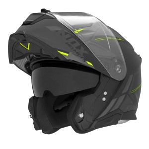 Kask szczenkowy NOX N967 Synchro czarno-żółty fluo/szary mat rozmiar M