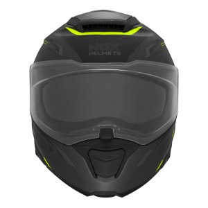 NOX KASK SZCZĘKOWY (FLIP-UP) N967 SYNCHRO CZARNY/ŻÓŁTY FLUO/SZARY MAT XL