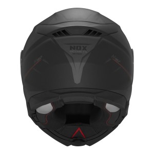 NOX KASK SZCZĘKOWY (FLIP-UP) Z BLENDĄ N967 SYNCHRO CZARNY/CZERWONY/SZARY MAT ROZMIAR L