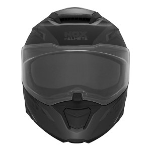 NOX KASK SZCZĘKOWY (FLIP-UP) CZARNY/TYTANOWY MAT ROZMIAR M