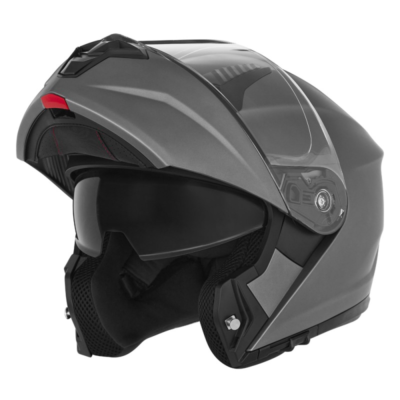 NOX Kask Szczękowy (Flip-Up) z Blendą N968 Kolor Tytanowy Mat Rozmiar XXL
