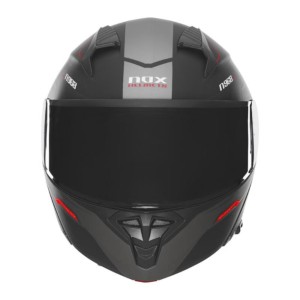 NOX KASK SZCZĘKOWY (FLIP-UP) Z BLENDĄ N968 ULTRA KOLOR CZARNY/CZERWONY MAT ROZMIAR XXL