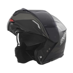 NOX Kask Szczękowy (Flip-Up) z Blendą N968 Ultra Kolor Czarny/Titanowy Mat Rozmiar XL