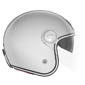 Kask otwarty NOX PREMIUM JET HERITAGE SOLID Srebrny Rozmiar L