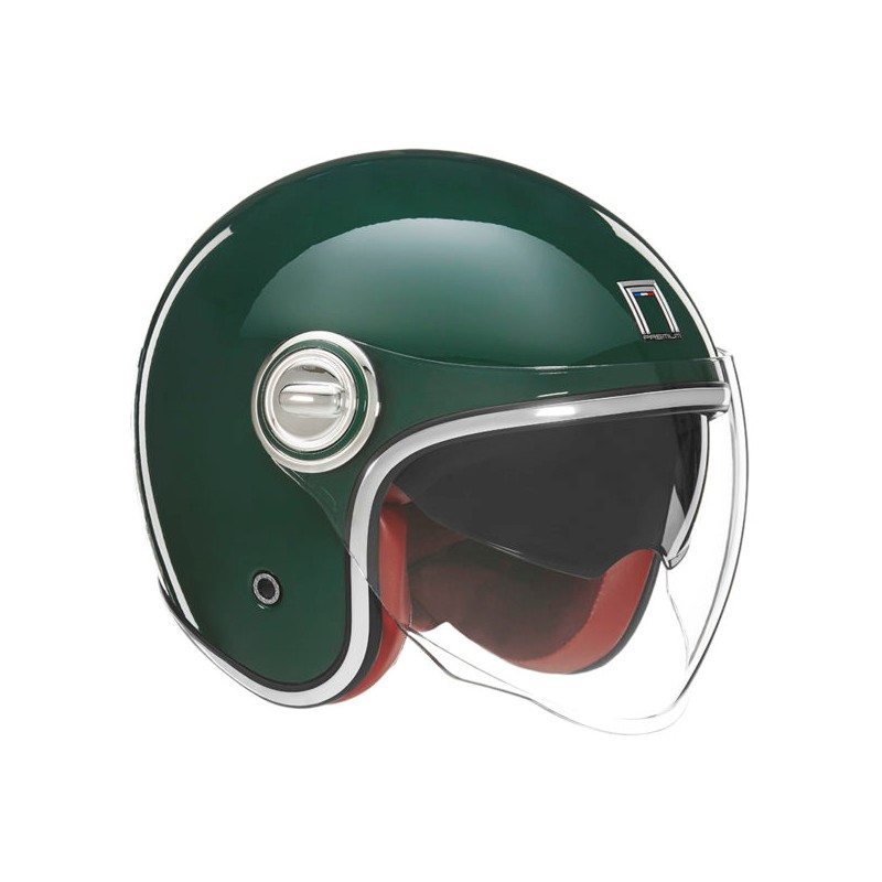 Kask otwarty NOX PROMOCJA PREMIUM - Zielony Połysk - Rozmiar L