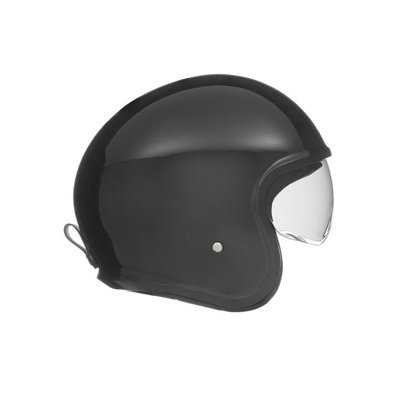 NOX PREMIUM KASK OTWARTY JET NEXT SOLID KOLOR CZARNY POŁYSK ROZMIAR L (CIEMNA BLENDA)