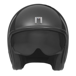 NOX PREMIUM KASK OTWARTY JET NEXT SOLID KOLOR CZARNY POŁYSK ROZMIAR L (CIEMNA BLENDA)
