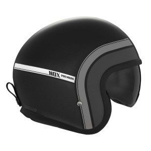 Kask otwarty NOX Premium Jet Next Traker czarny/tytanowy mat rozmiar L