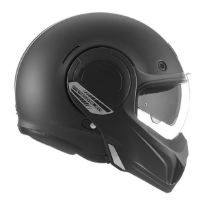 NOX PREMIUM KASK SZCZĘKOWY (SZCZĘKA DO TYŁU) Z BLENDĄ STRATOS KOLOR CZARNY MAT ROZMIAR M