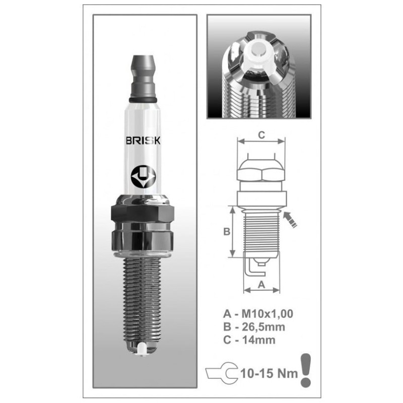 BRISK PREMIUM Świeca zapłonowa COR10LGS KTM SXF/EXCF 250/450 '14-'22