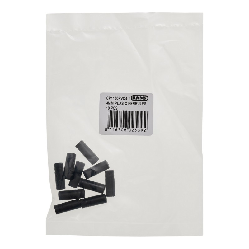 ELVEDES WYPRZEDAŻ KOŃCÓWKA PANCERZA PRZERZUTKI 4.3MM CZARNY 10SZT