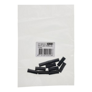 Wyprzedaż końcówka pancerza hamulca 5mm czarny opakowanie 10szt - Elvedes