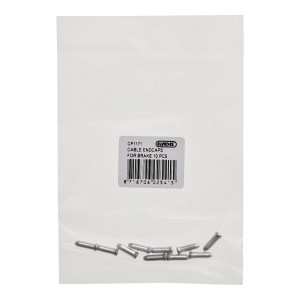 Aluminiowa końcówka linki Elvedes, kolor srebrny - 10 sztuk