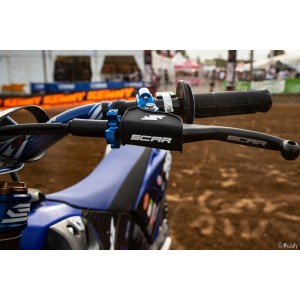 Klamka sprzęgła SCAR Racing czarno-niebieska - kompletny zestaw