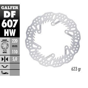 Tarcza hamulcowa tył KTM SX/EXC/SX-F/EXC-F, GS/MX/LC4, GAS GAS EC/EC-F/MC/MC-F, HUSQVARNA T