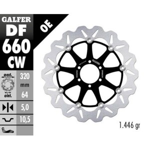 GALFER TARCZA HAMULCOWA PRZÓD APRILIA: BENELLI: BIMOTA: CAGIVA: DUCATI: KTM, MOTO GUZZI: YAMAHA (320X64X5)