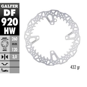 Tarcza hamulcowa przód GALFER do Sherco SE 125 '21-'24: 250SE/SEF '14-'24: 300SE/SEF '14-'24: 450SEF '15-'24