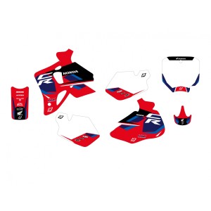 BLACKBIRD KOMPLET NAKLEJEK (OKLEIN) HONDA CR 80 '96-'02 DREAM 5 KOLOR CZERWONY