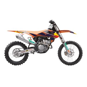BLACKBIRD PROMOCJA KOMPLET NAKLEJEK (OKLEIN) KTM SX/SX-F \'16-\'18, EXC/EXC-F \'17-\'19 REPLICA KTM FACTORY MXGP KOLOR POMARAŃCZ