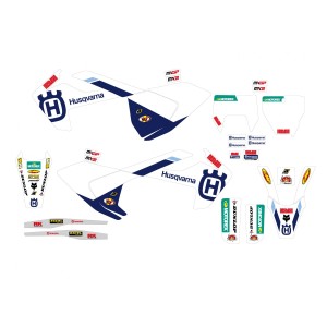 Blackbird Komplet naklejek (oklein) Husqvarna FC/TC '16-'18, TE/FE '17-'19 Replica Factory Husqvarna