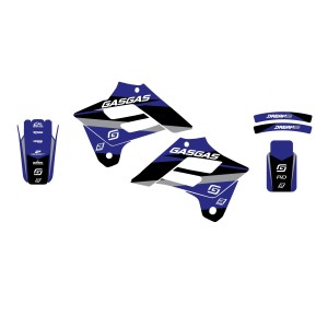 BLACKBIRD KOMPLET NAKLEJEK (OKLEIN) GAS GAS EC 125/250/300 '02-'06; FSR 450 '02-'06 DREAM 5 KOLOR NIEBIESKI
