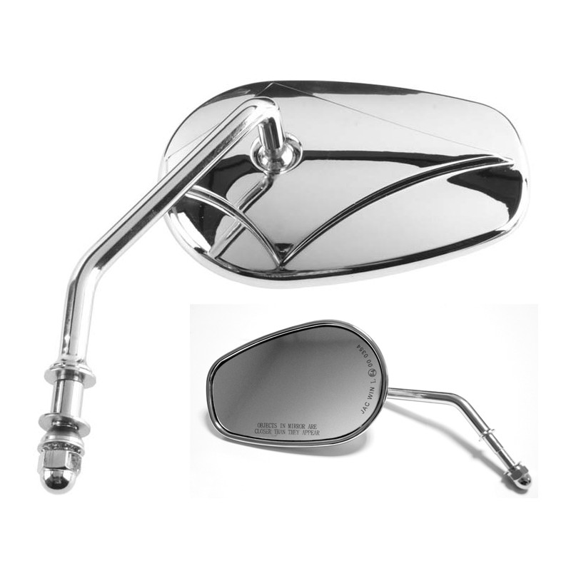 Lusterko Harley Davidson 03 lewe, chrom, gwint M10 - VICMA