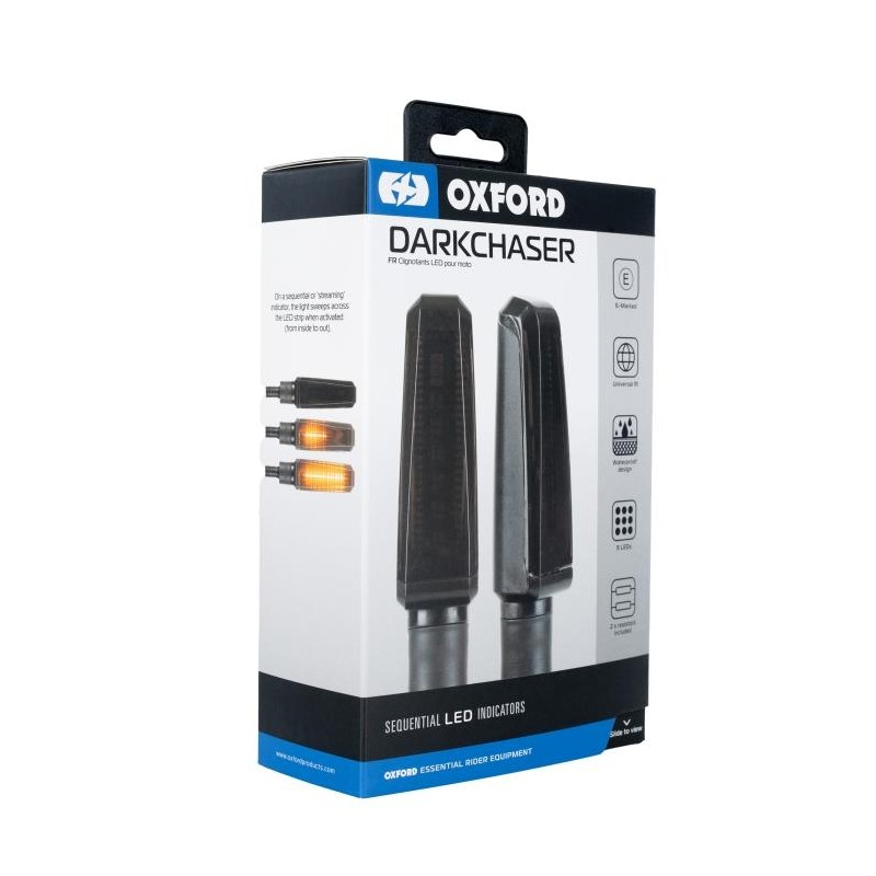 OXFORD 09/2025 KIERUNKOWSKAZY SEKWENCYJNE LED DARKCHASER Z OPORNIKIEM 2 SZTUKI