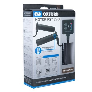 Manetki podgrzewane do motocykla EVO Adventure z panelem sterującym i termostatem