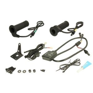 Manetki podgrzewane do motocykla EVO Touring z panelem sterującym i termostatem do kierownicy