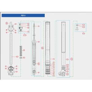 Uszczelniacz amortyzatora przedniego 12x22,5x5mm (cartridge) - KYB 48mm