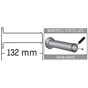 DOMINO MANETKI ROAD GĄBKOWE 22+25MM CZARNE