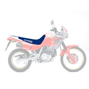 Pokrowiec / poszycie na siedzenie Honda NX 650 Dominator (88>) niebieski z napisem Honda