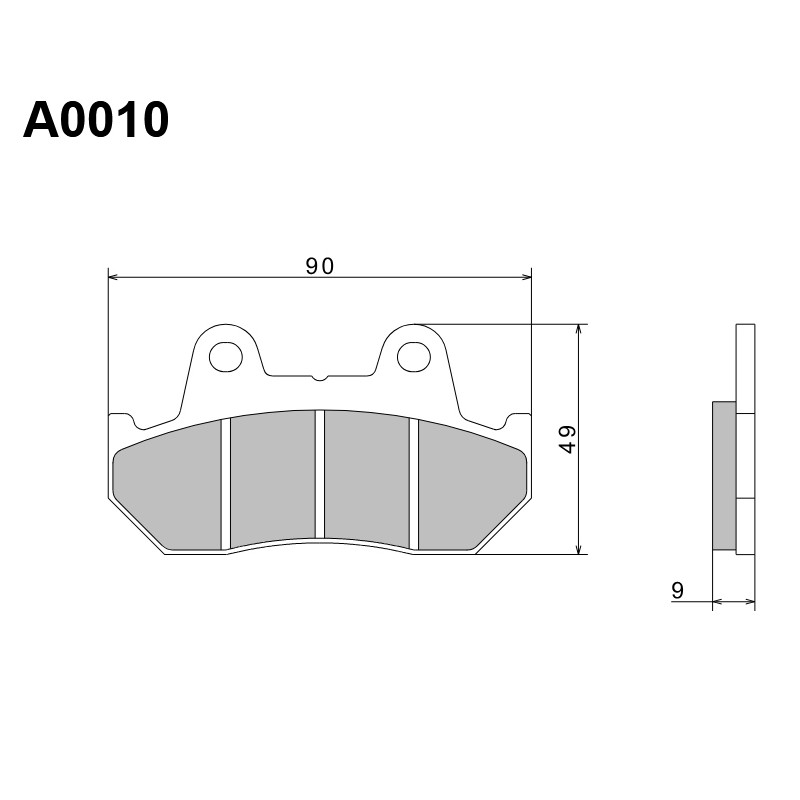 NISSIN KLOCKI HAMULCOWE KH69/2 PREMIUM SEMI-METALLIC (SPIEK METALICZNY) (ECE R90) (MADE IN JAPAN)