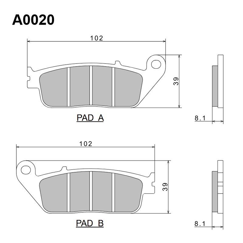 NISSIN KLOCKI HAMULCOWE KH142 / KH226 PREMIUM SEMI-METALLIC (SPIEK METALICZNY) (ECE R90) (MADE IN JAPAN)